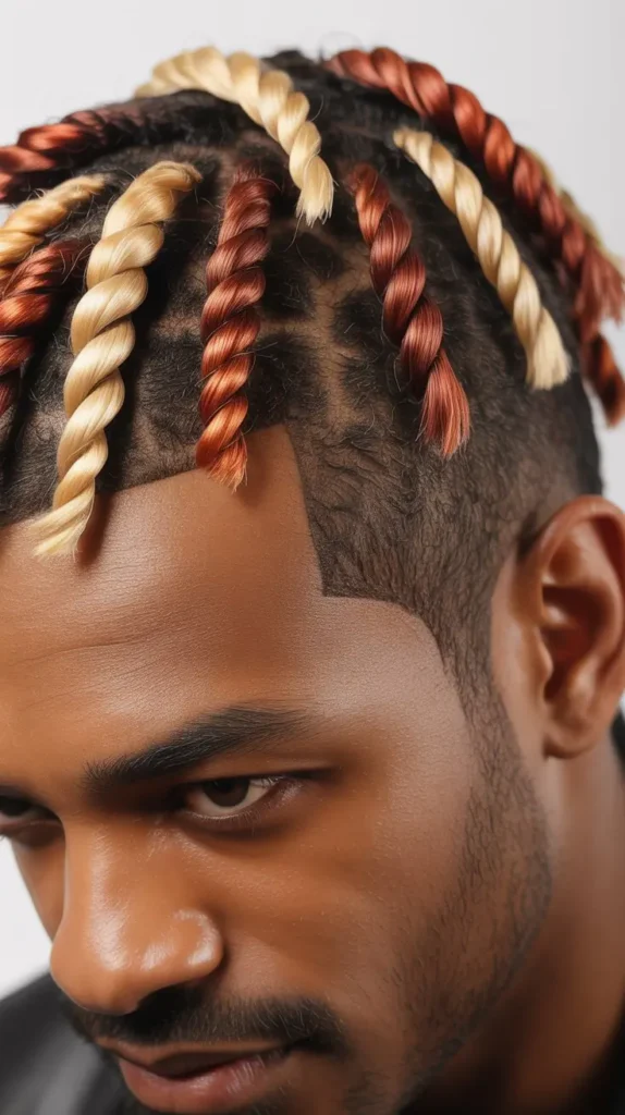 Short Colored Two-Strand Twists