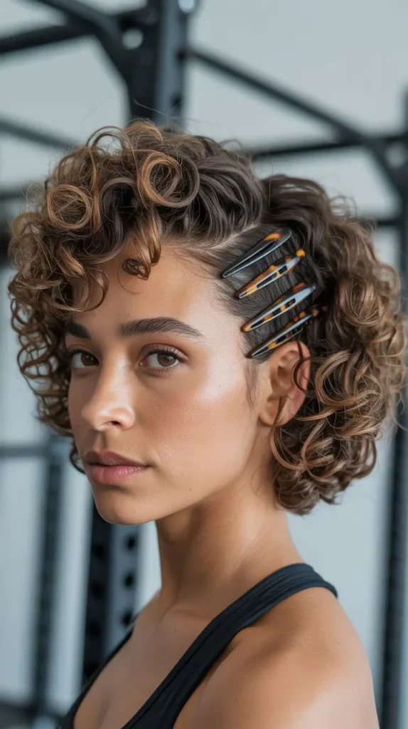 Defined Curls with Claw Clips