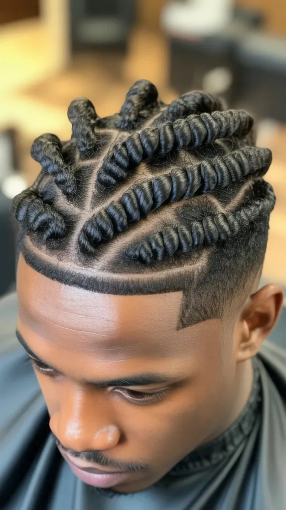 Short Twists Curly Fade