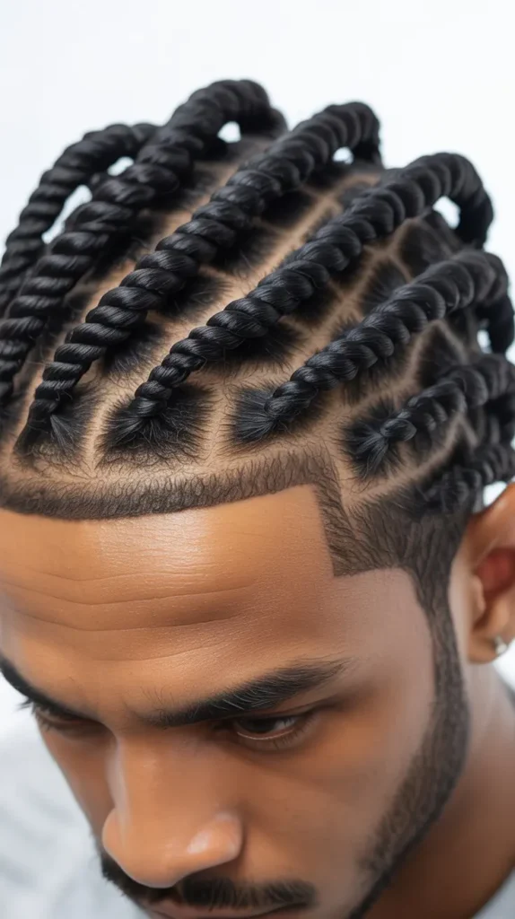 Short Twist Braids with Flat Twist Front