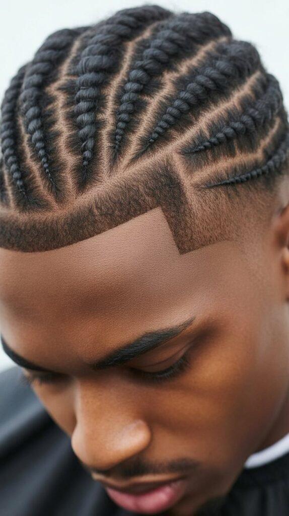 Short Two-Strand Twist Braids with Line-Up