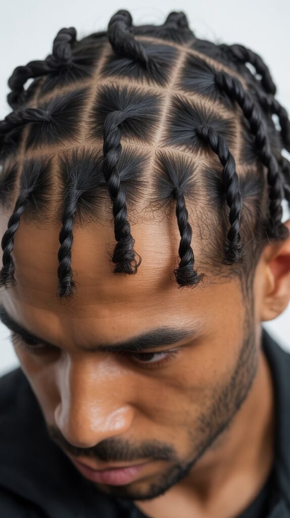 Mini Short Two-Strand Twist Braids