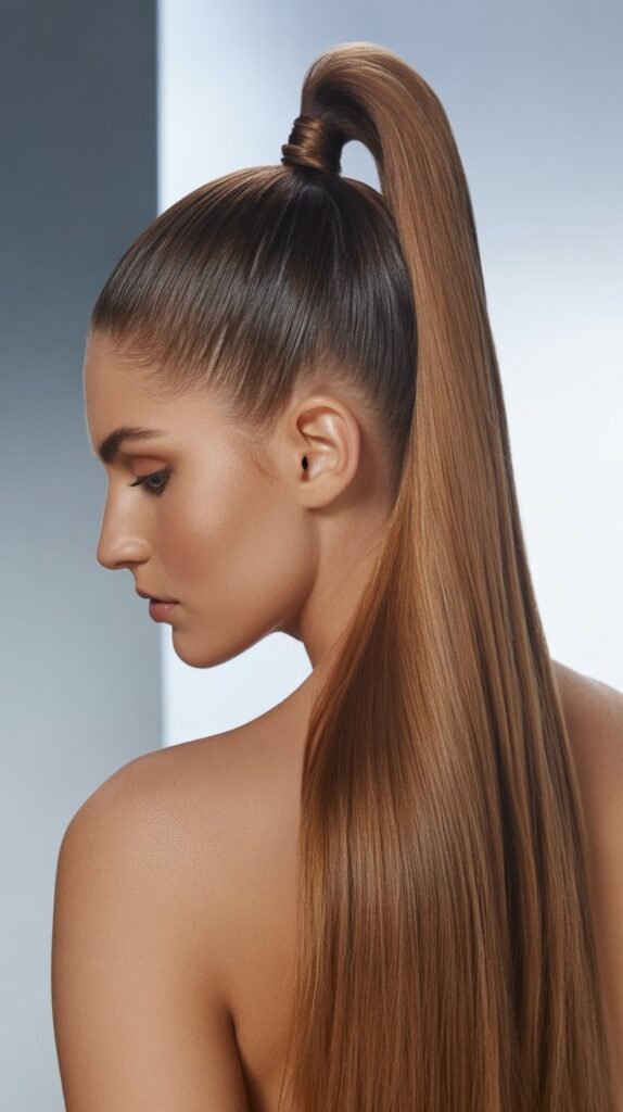 High Sleek Ponytail