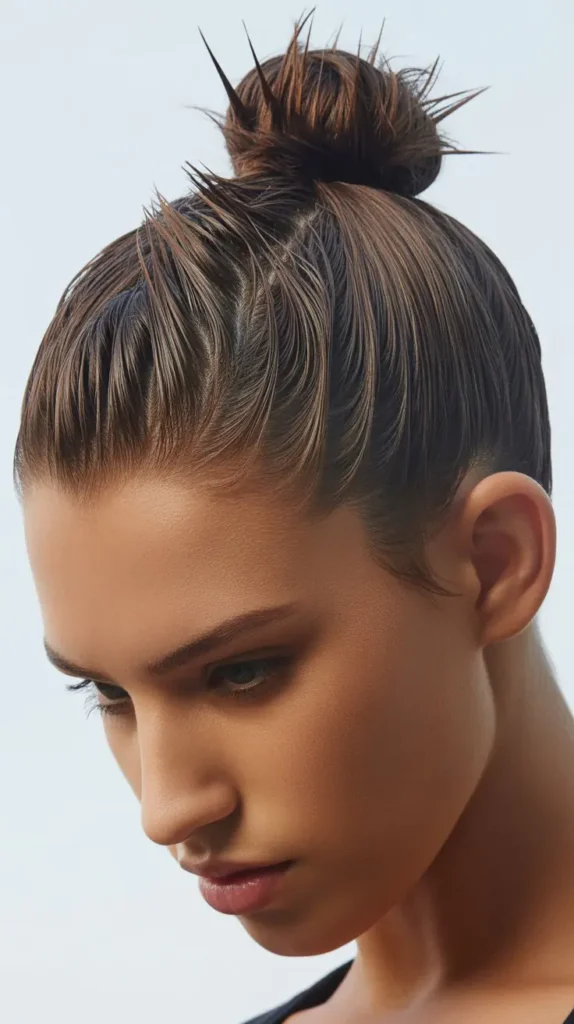 Spiky Bun with Gel