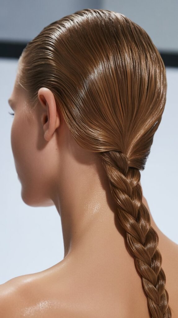 Wet-Look Slick Braid