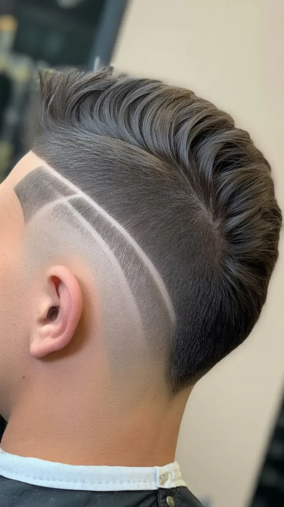 Mohawk Fade with Drop Fade