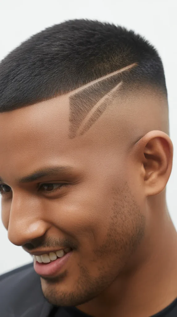 Buzzed Sides Mullet Fade