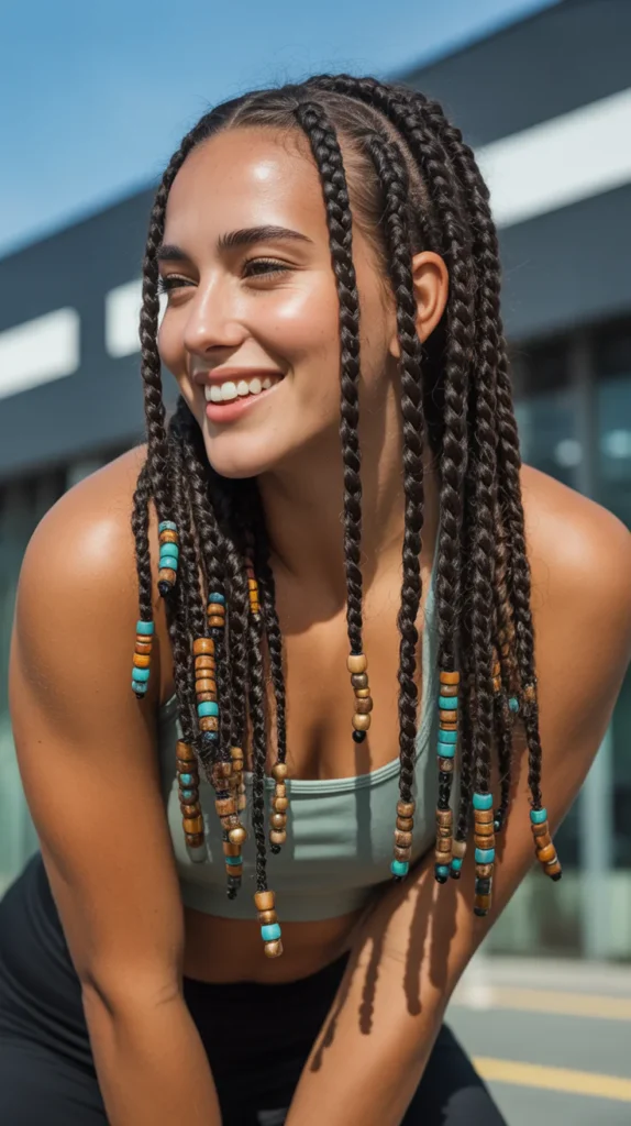 Twist Braids with Beads
