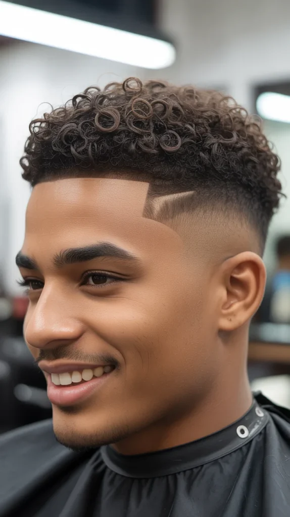 Styling Curly Hair After a Taper Fade