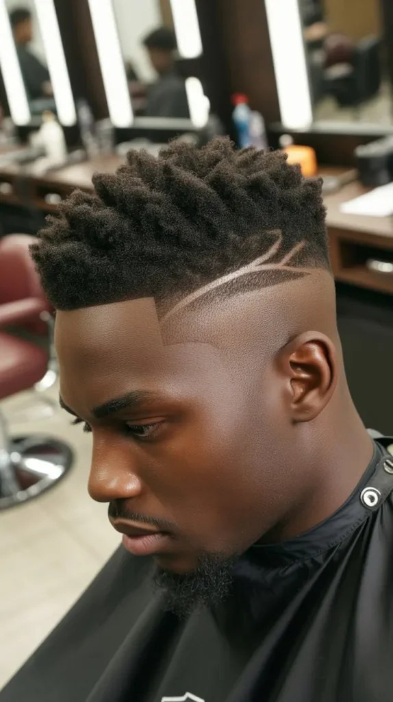 Afro Mohawk Fade
