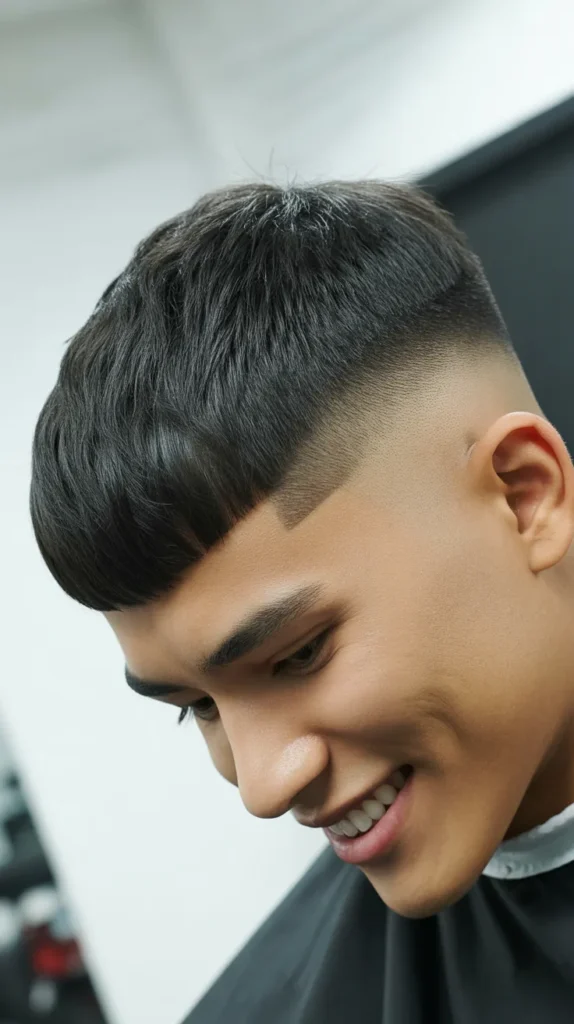 Style Modern Mullet Fade Using Heat Protectant