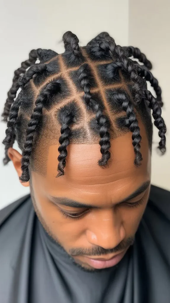 Short Two-Strand Twists for Afro Hair