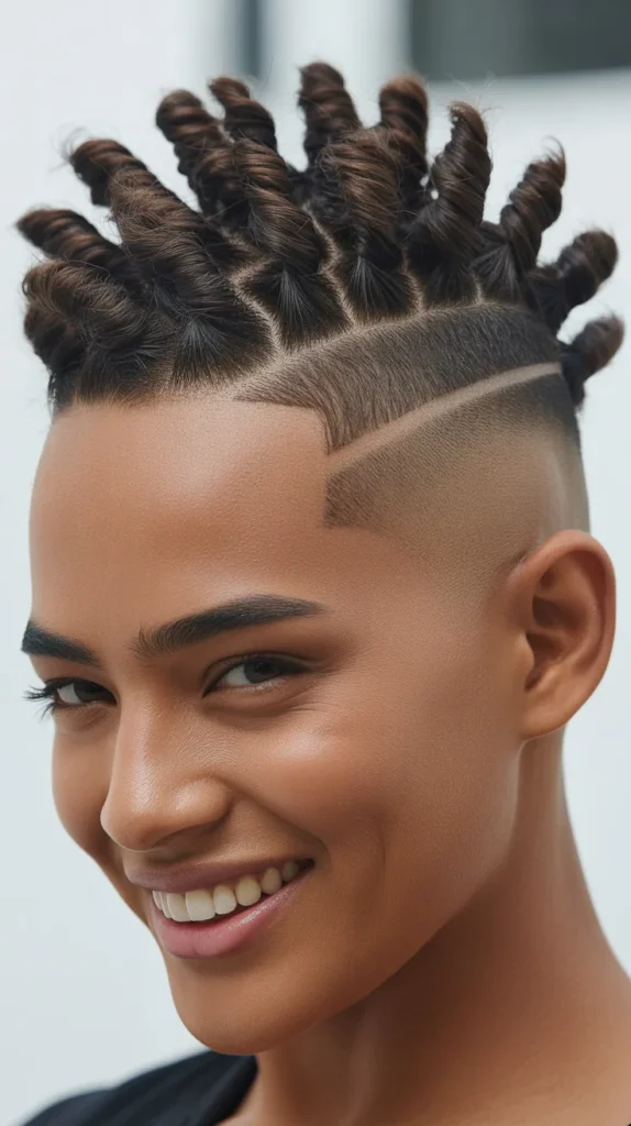 Twisted Frohawk with Undercut
