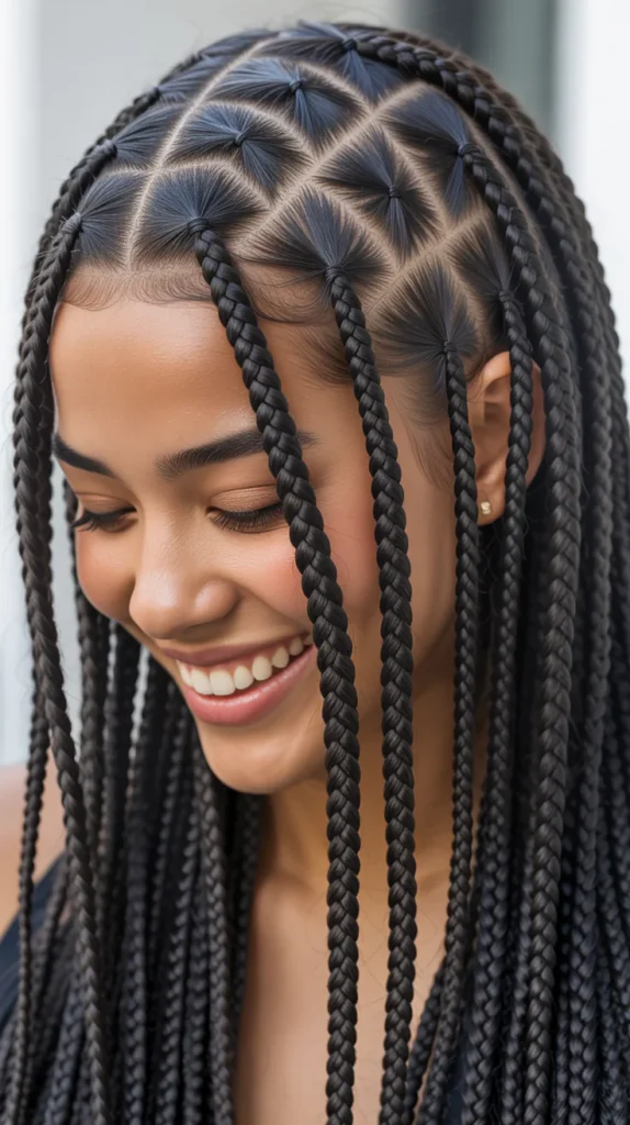 Triangle Box Braids