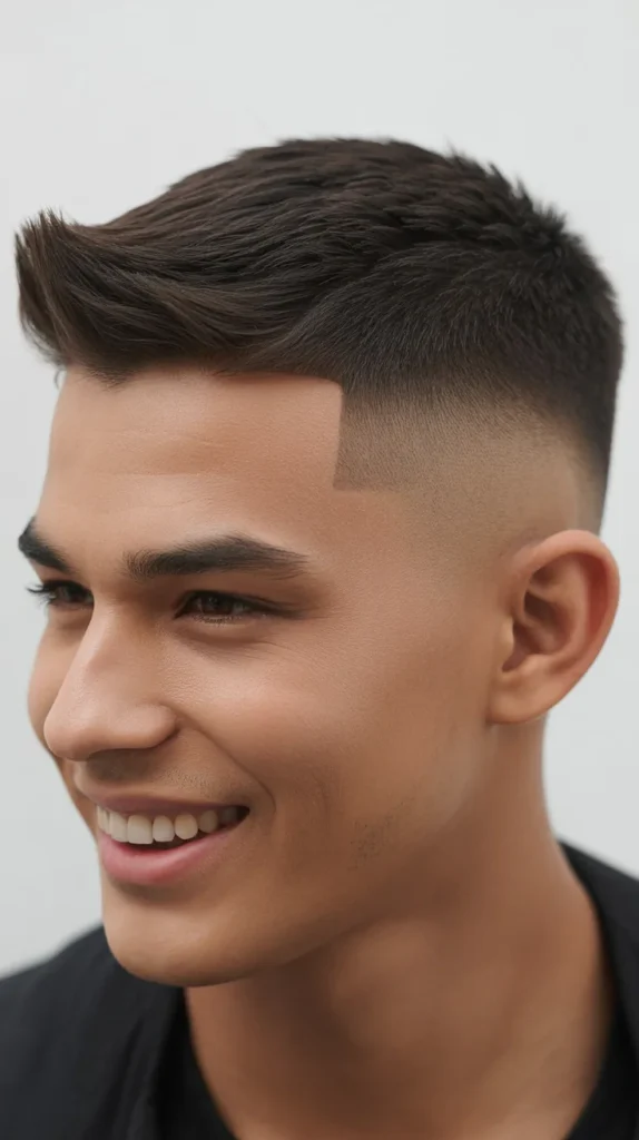Faux Hawk Mullet Fade