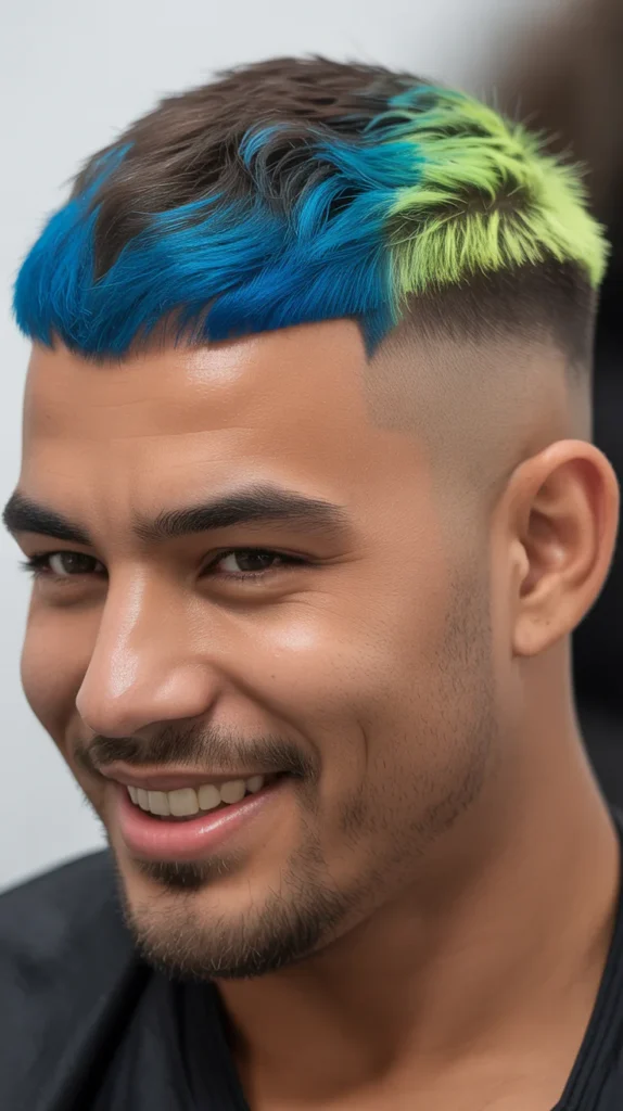 Dye-Tipped Mullet Fade