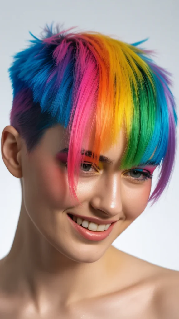 Rainbow Faux Hawk