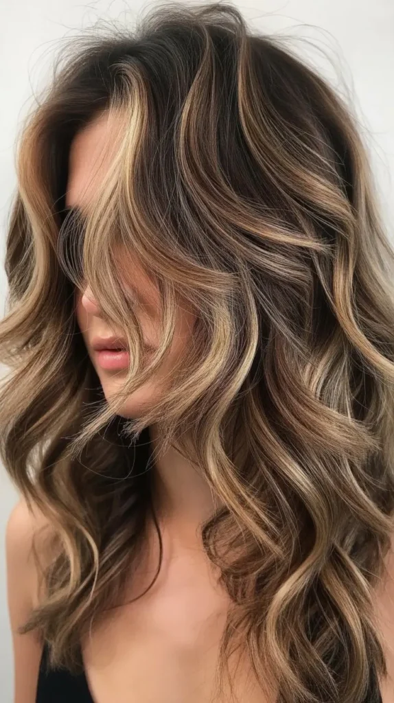 Wolf Cut with Blonde Highlights