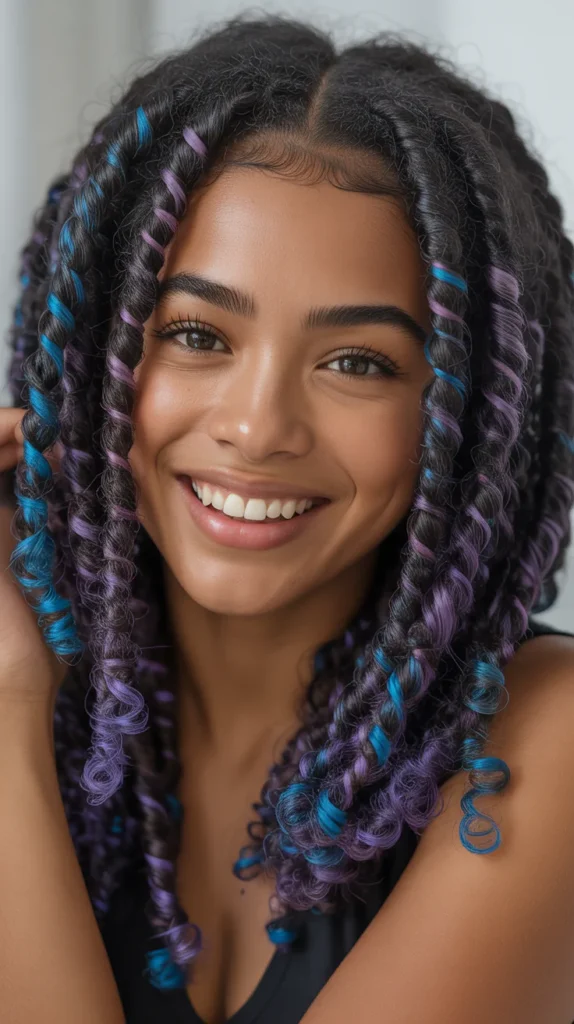 Butterfly Locs with Peekaboo Color