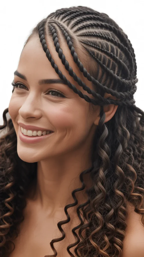 Spiral Lace Braids with Natural Ends