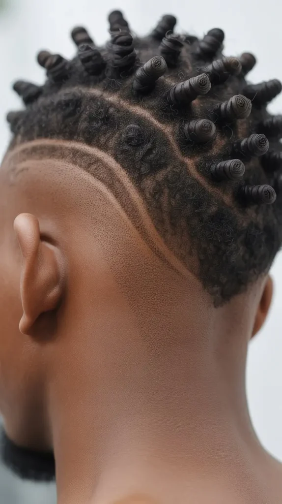 Short Twists with Tapered Neck Fade