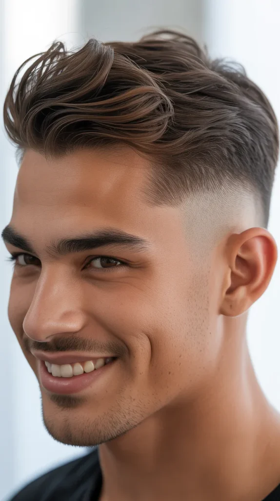  Long Top Mullet Fade