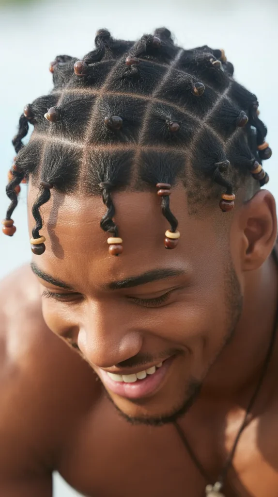  Parted Rows with Beads