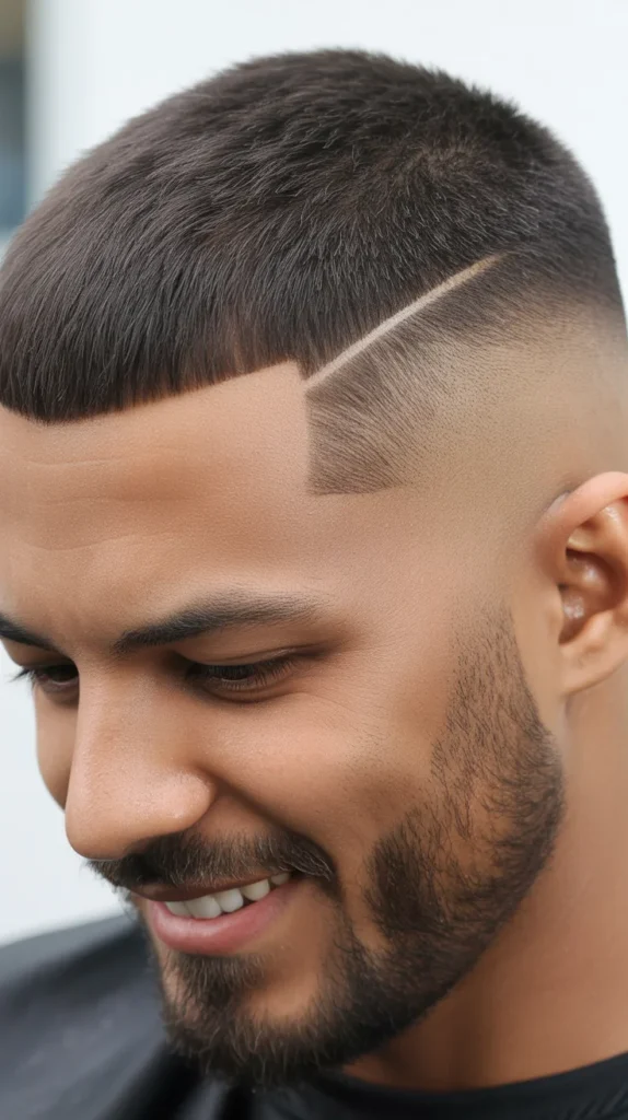 Fade with Beard Mullet