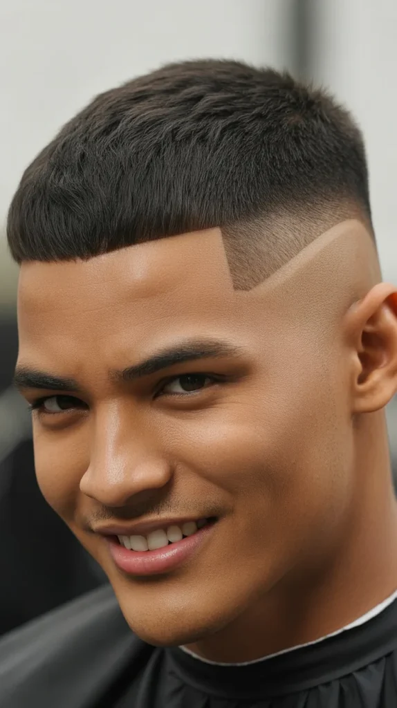 Crew Cut Mullet Fade