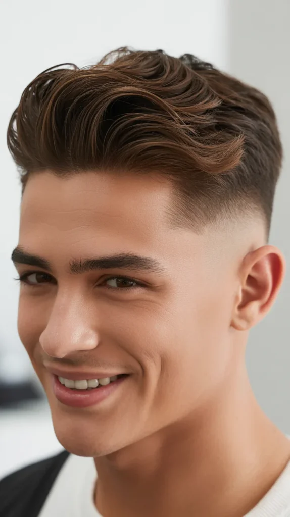 Style Modern Mullet Fade via Blow-Dry Lift