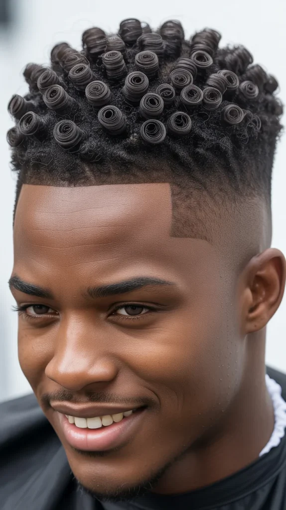 High Top with Defined Curls
