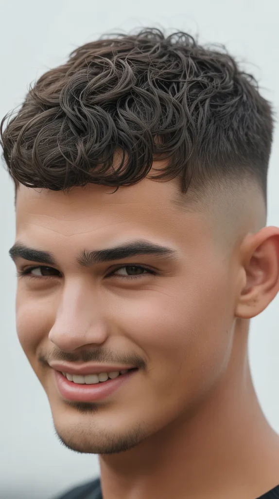 Style Modern Mullet Fade Using Sea-Salt Spray