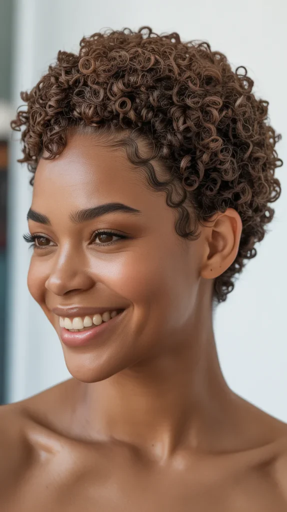 Curly TWA with Defined Edges