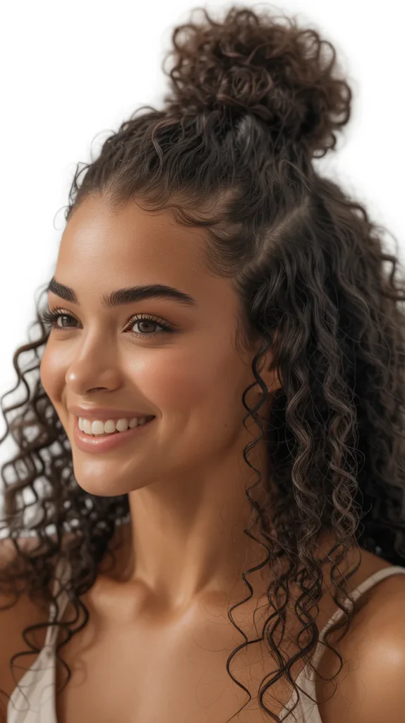 Half Up Top Knot Bun