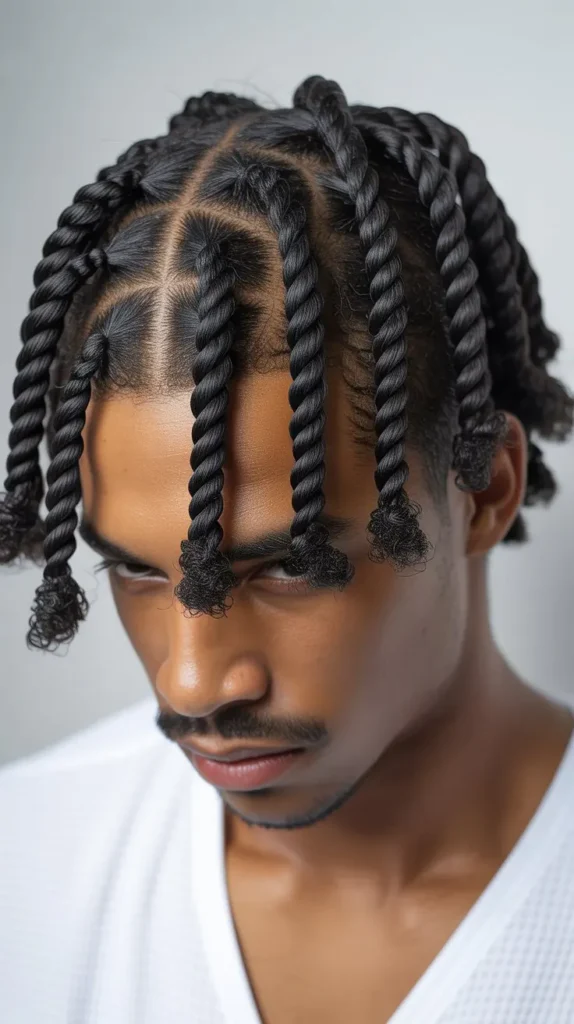 Short Twist Braids Protective Style