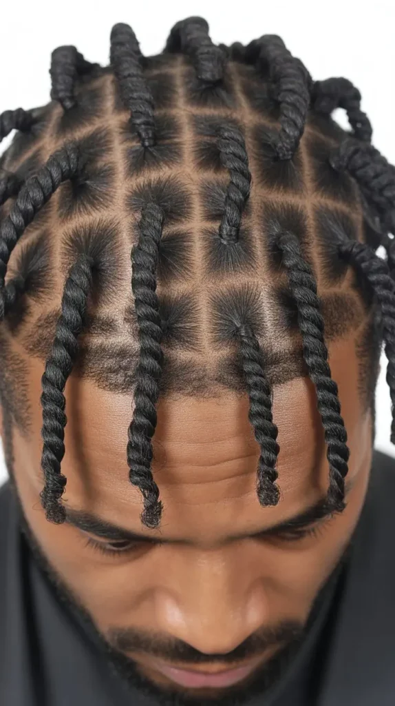 Short Thin Two-Strand Twists