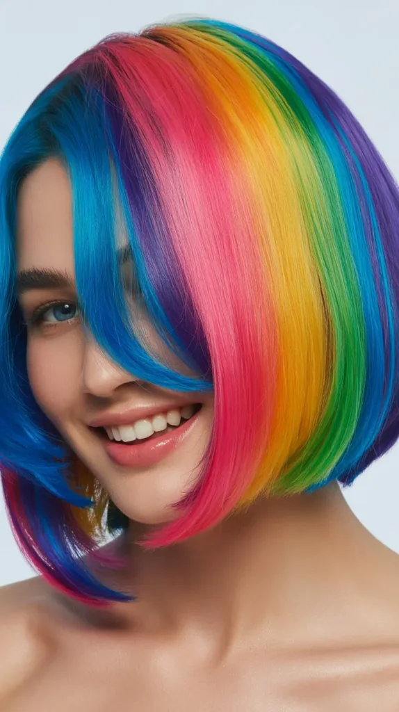 Color-Layered Rainbow Bob