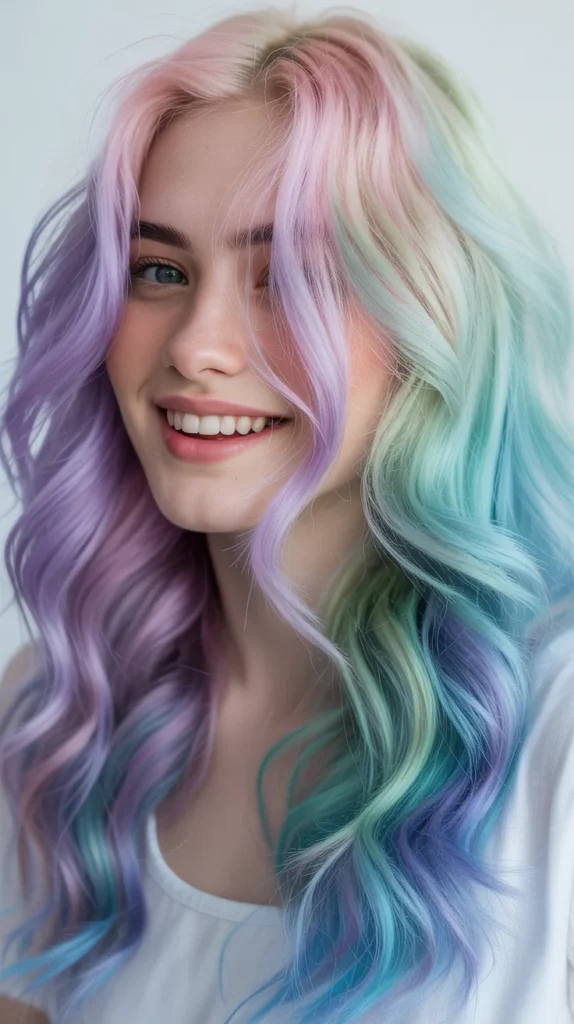 Icy Rainbow Hair
