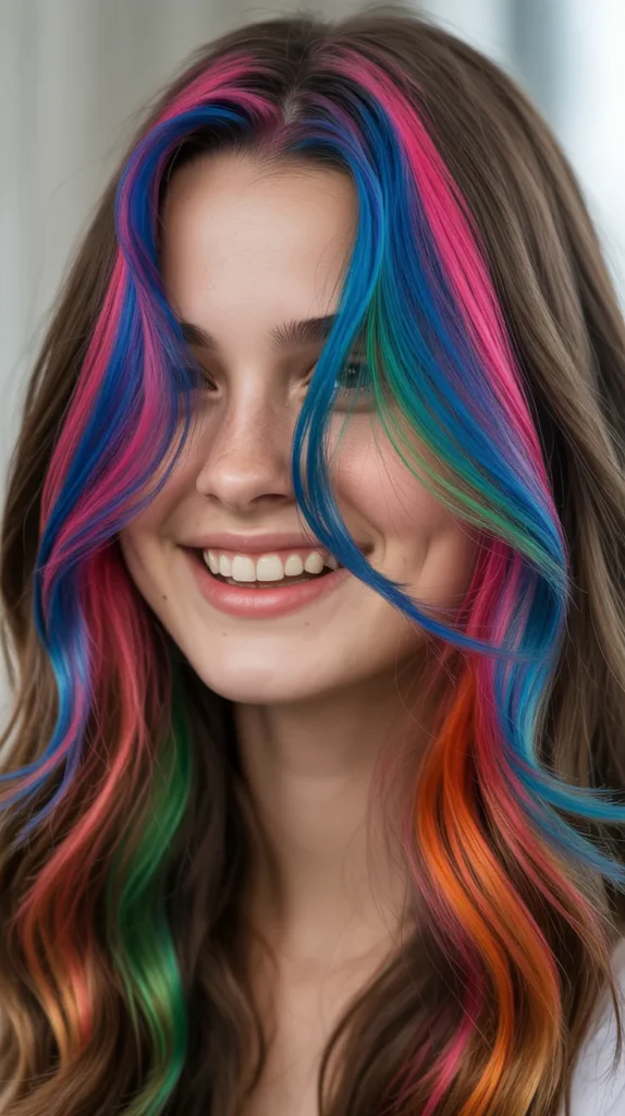 Rainbow Peekaboo Highlights