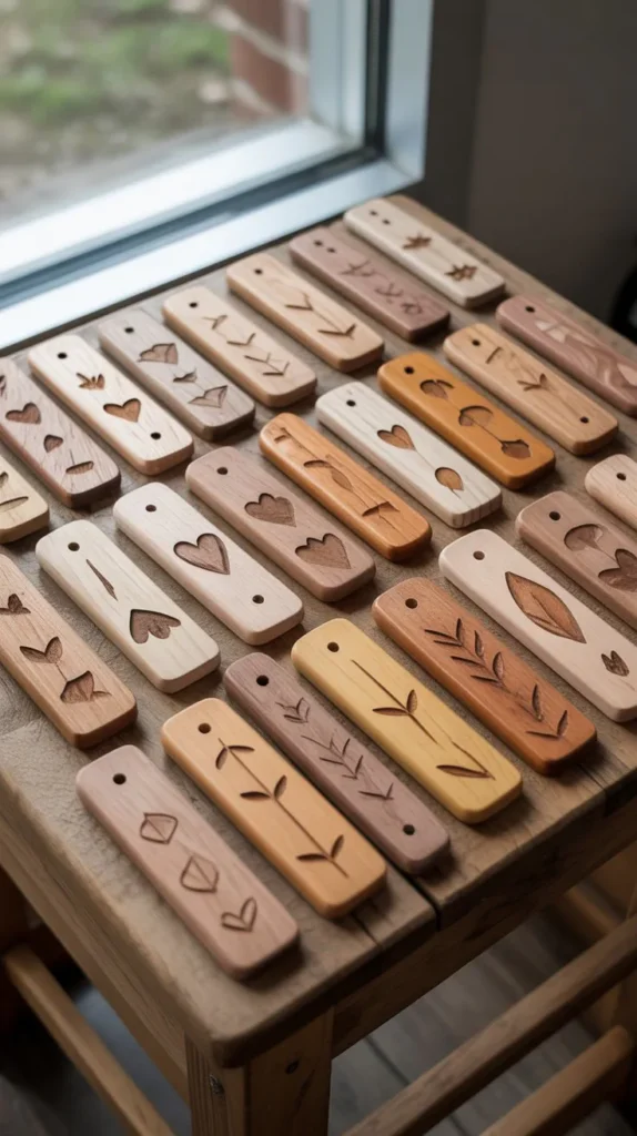  Handmade Wooden Bookmarks