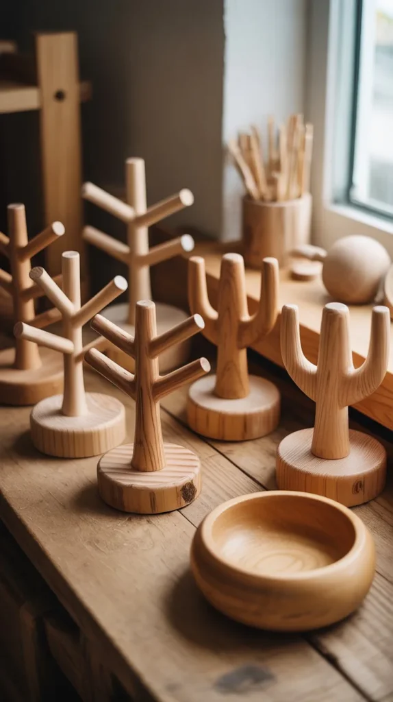 Wooden Jewelry Holders