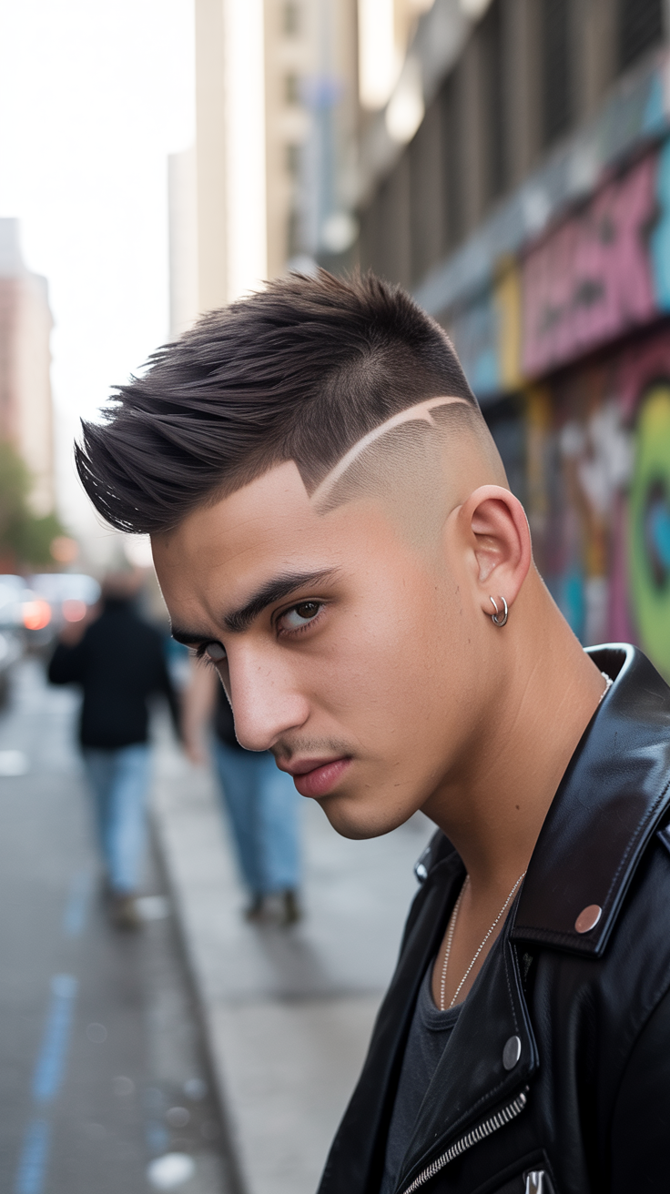 Sharp Mohawk Cuts for Black Men