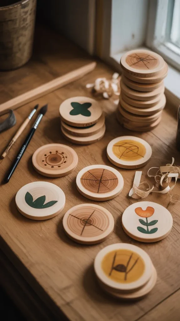 Decorative Wooden Coasters