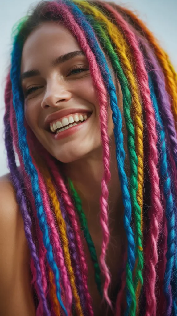 Rainbow Dreadlocks or Loc Extensions