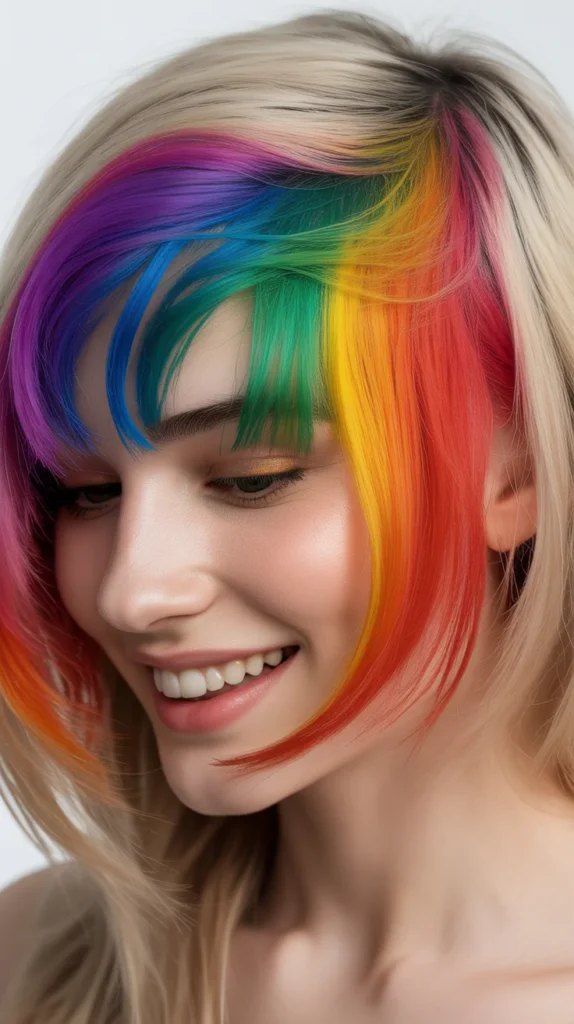 Hidden Rainbow Undercut
