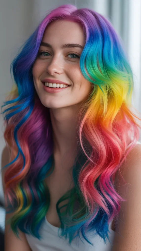  Rainbow Feathered Ends