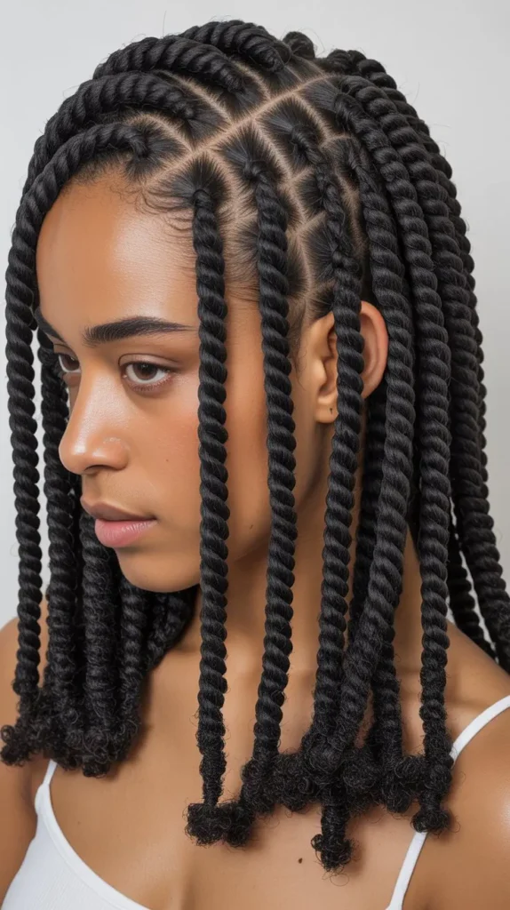 Tapered Twists with Side Part