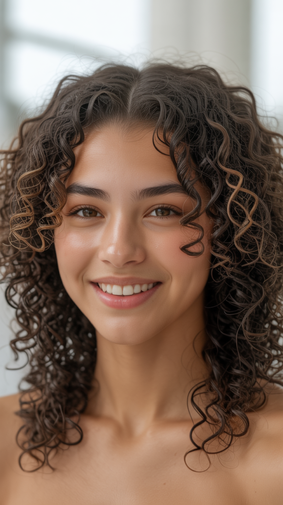 Middle-Part Wash-and-Go