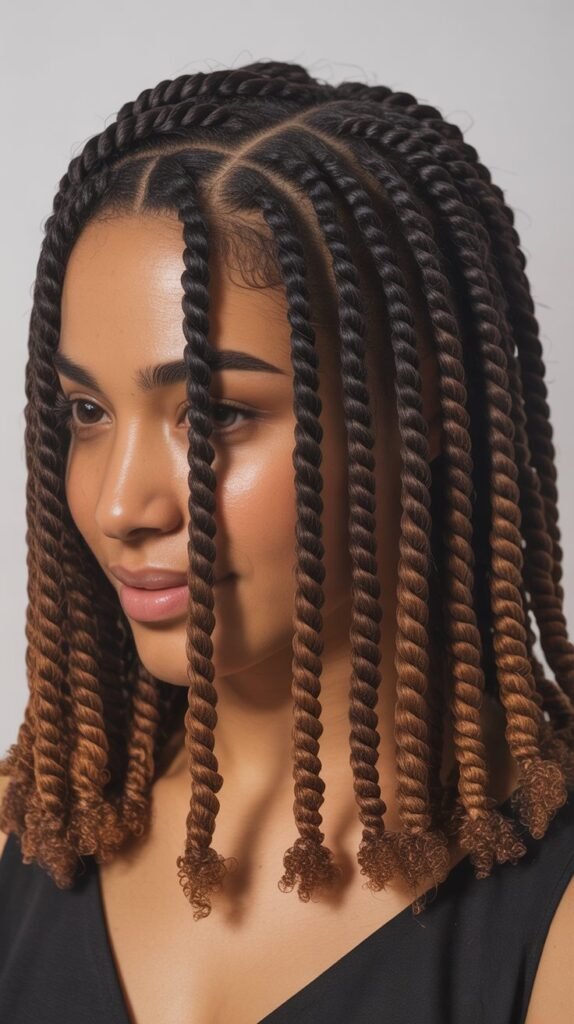 Tapered Twists with Beard