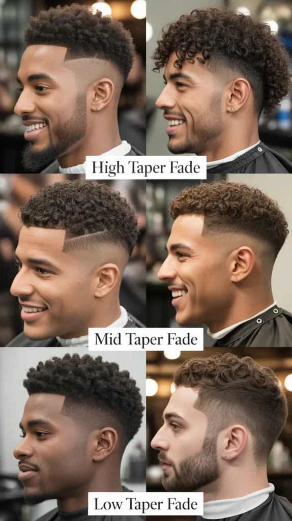  Different Taper Fade Variations for Curly Hair